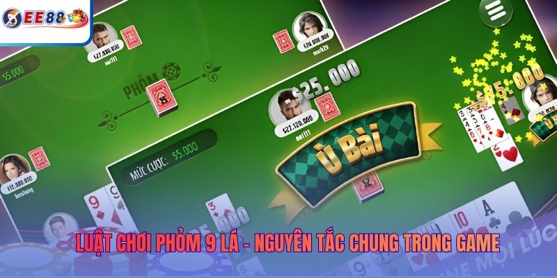 Luật chơi phỏm 9 lá - Nguyên tắc chung trong game